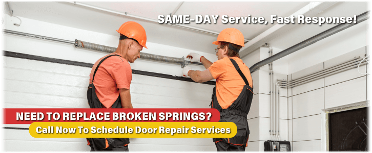 Broken Garage Door Spring Simpsonville SC